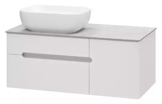 Тумба с раковиной «Misty» Роял 100 (Melana 50) подвесная белая левая