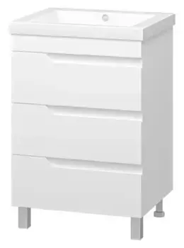 Тумба с раковиной «Misty» Софт 60 (Alice 58) белая