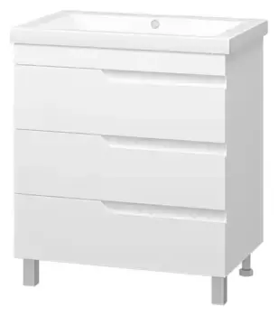 Тумба с раковиной «Misty» Софт 75 (Alice 75) белая