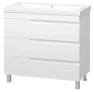 Тумба с раковиной «Misty» Софт 90 (Alice 90) белая