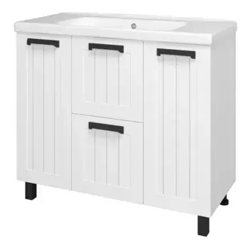 Тумба с раковиной «Misty» Спарта 100 (Harmonia 100) белая