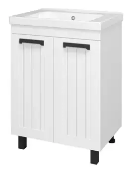 Тумба с раковиной «Misty» Спарта 65 (Harmonia 65) белая