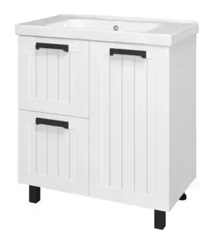 Тумба с раковиной «Misty» Спарта 80 (Harmonia 80) белая