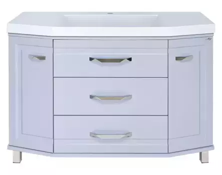 Тумба с раковиной «Misty» Терра 110 (Слим 110) серая