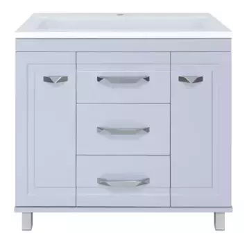 Тумба с раковиной «Misty» Терра 90 (Рава 90) серая