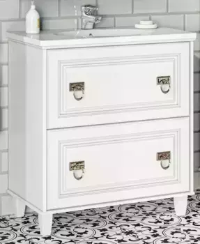 Тумба с раковиной «Misty» Версаль 80 (Вегас 80/45) белый