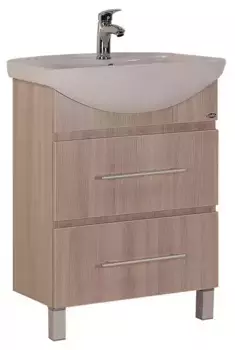 Тумба с раковиной «Onika» Дельта 60.13 (Грация 60) ясень шимо светлый