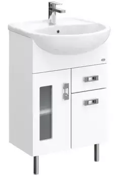 Тумба с раковиной «Onika» Кристалл 55.182 (Erica 55) белая