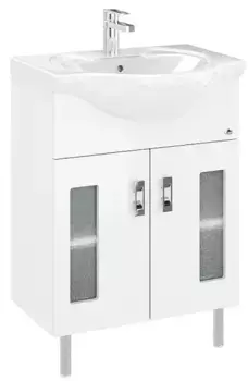 Тумба с раковиной «Onika» Кристалл 60.18 (Байкал 60) белая