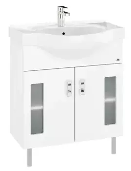 Тумба с раковиной «Onika» Кристалл 70.18 (Erica 70) белая