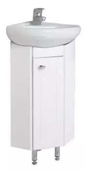 Тумба с раковиной «Onika» Малютка 33 (Радиан) угловая белая