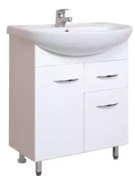Тумба с раковиной «Onika» Стелла 65.12 (Стелла 65) белая