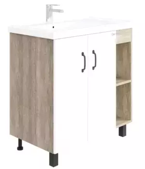 Тумба с раковиной «Onika» Тимбер 80.10 (Фостер 80П) дуб сонома/белая
