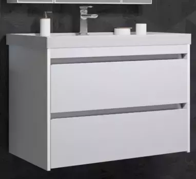 Тумба с раковиной «Opadiris» Фреш 80-2 (Frame 80) подвесная белая