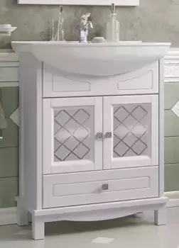 Тумба с раковиной «Opadiris» Омега 65 (Стиль 65) белая матовая