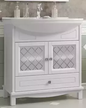 Тумба с раковиной «Opadiris» Омега 75 (Стиль 75) белая матовая