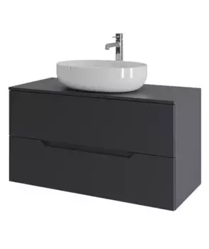 Тумба с раковиной «Orange» Line Li 100 (B05-520W) подвесная графит матовый