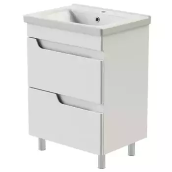 Тумба с раковиной «Orange» Milano 60 (Миранда 60) белый глянец