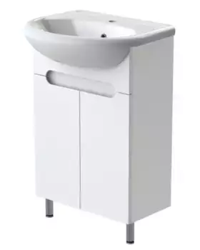 Тумба с раковиной «Orange» Rio 55 (Cersania 55) белый глянец