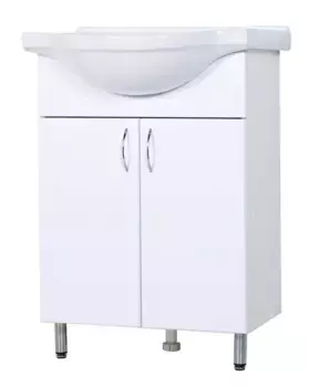 Тумба с раковиной «Orange» Лайт 60 (Сатурн 60) белый глянец