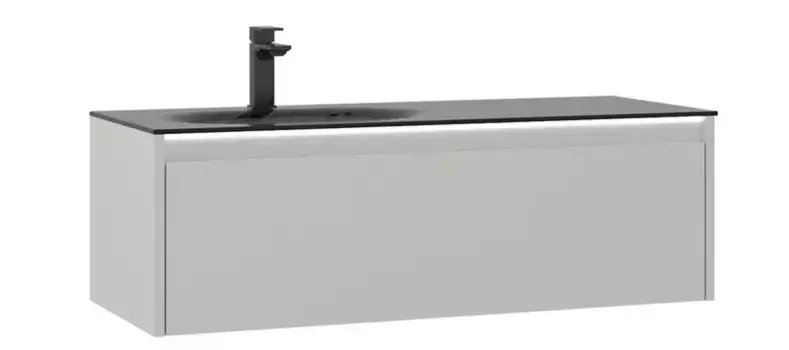 Тумба с раковиной «Orka» Lisbon 110 подвесная кашемировая матовая