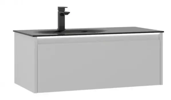 Тумба с раковиной «Orka» Lisbon 90 подвесная кашемировая матовая