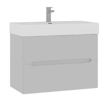 Тумба с раковиной «Orka» Malta 80 подвесная кашемировая матовая