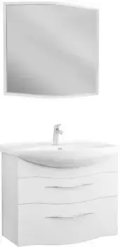 Тумба с раковиной «Owl 1975» Vessla stor 85 (Лагуна 85) подвесная белый лак