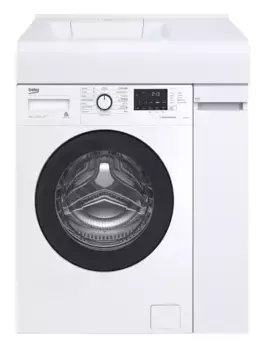 Тумба с раковиной под стиральную машину «Misty» Амур 29 (Корса 16/80 левая) белая правая