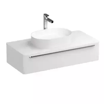 Тумба с раковиной «Ravak» SUD 110 (Ceramic Slim 55 O) подвесная белая