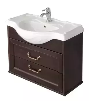 Тумба с раковиной «Roca» America Evolution W 105 (America 105) подвесная дуб тёмный шоколад
