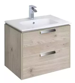 Тумба с раковиной «Roca» Lago 60 (Victoria-N 60) подвесная светлый дуб