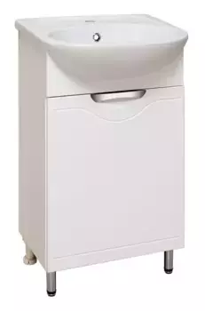 Тумба с раковиной «Runo» Фортуна 50 (Уют 50) белая