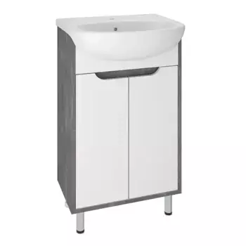 Тумба с раковиной «Runo» Эко 50 (Уют 50) железный камень