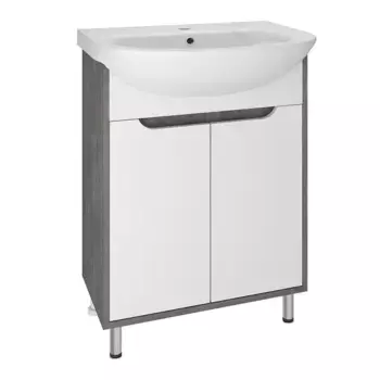 Тумба с раковиной «Runo» Эко 60 (Уют 60) железный камень