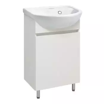 Тумба с раковиной «Runo» Лада 40 (Манго 40) белая матовая