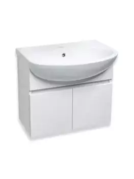 Тумба с раковиной «Runo» Лада 50 (Уют 50) подвесная белая