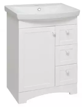 Тумба с раковиной «Runo» Мерида 60 (Carina 60) белая