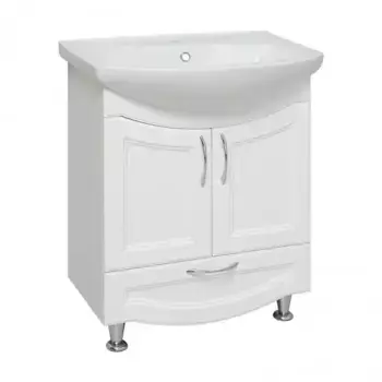 Тумба с раковиной «Runo» Неаполь 65 (Элеганс 65) белая