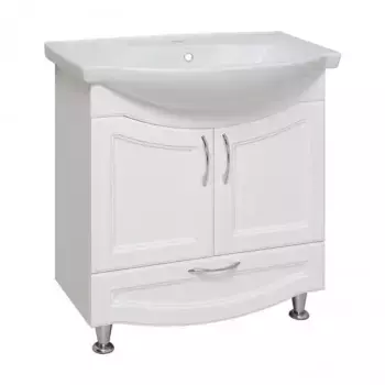 Тумба с раковиной «Runo» Неаполь 75 (Элеганс 75) белая