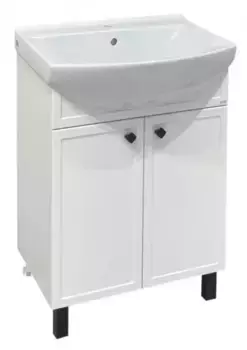 Тумба с раковиной «Runo» Римини 65 (Best 65) белая
