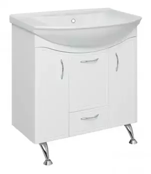 Тумба с раковиной «Runo» Севилья 75 (Стиль 75) белая