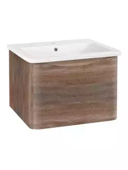 Тумба с раковиной «Runo» Тоскана 60 (Никсон 60) подвесная темное дерево