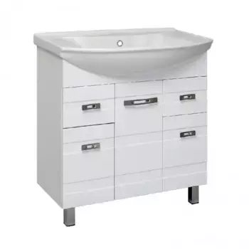 Тумба с раковиной «Runo» Турин 85 (Стиль 85) белая
