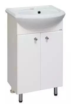 Тумба с раковиной «Runo» Уют 45 (Уют 45) белая