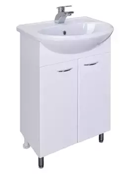 Тумба с раковиной «Runo» Уют 55 (Уют 55) белая