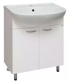 Тумба с раковиной «Runo» Уют 60 (Уют 60) белая