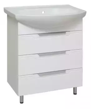 Тумба с раковиной «Runo» Верона 65 (Элеганс 65) белая