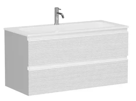 Тумба с раковиной «Sancos» Folk 100 (Element 101/45,7) подвесная Bianco