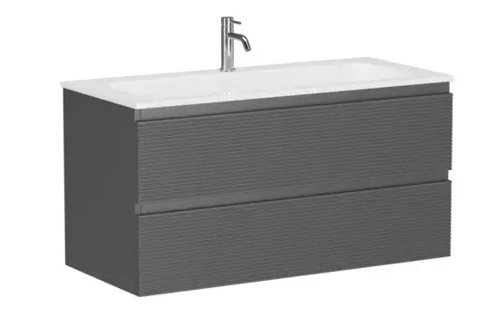 Тумба с раковиной «Sancos» Folk 100 (Element 101/45,7) подвесная Grey soft